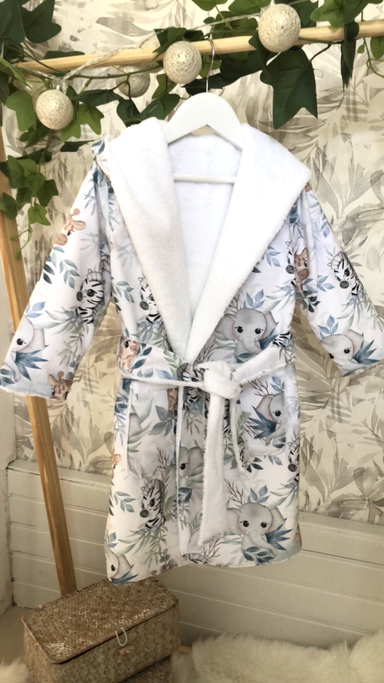 Peignoir Safari bleu